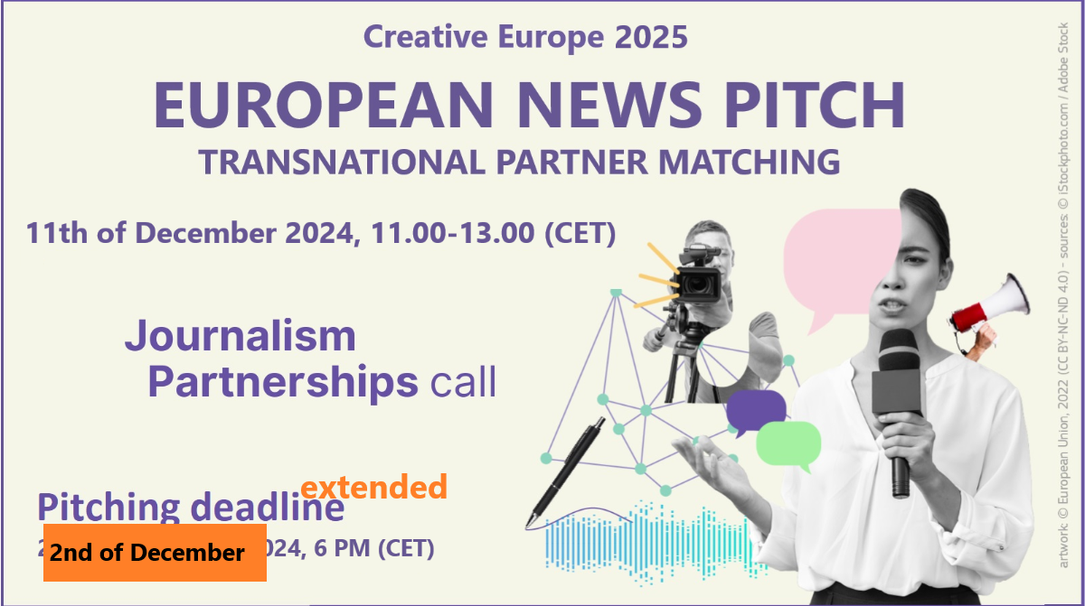 Matchmaking and Pitching Event: NEWS Journalism Partnerships 2025