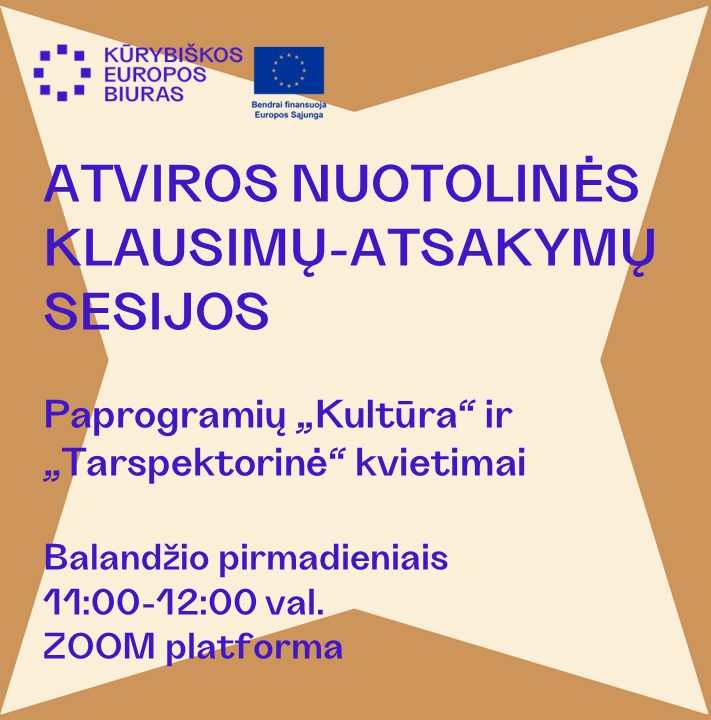 Atviros nuotolinės klausimų-atsakymų sesijos balandį