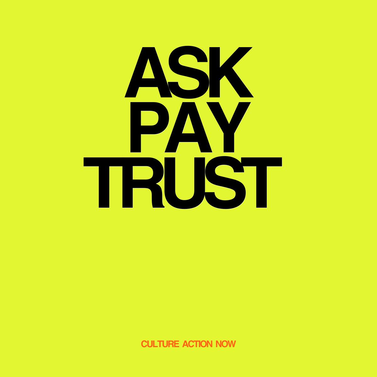 Europinė parašų akcija „ASK, PAY, TRUST THE ARTIST“