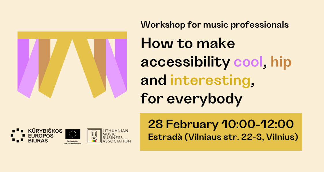 Dirbtuvės „How to make accessibility cool, hip and interesting, for everybody“