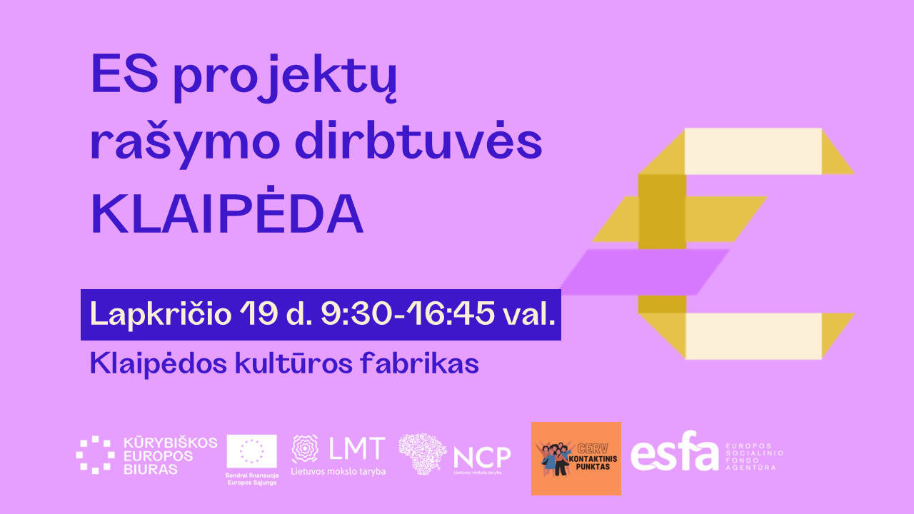 ES projektų rašymo dirbtuvės | KLAIPĖDA