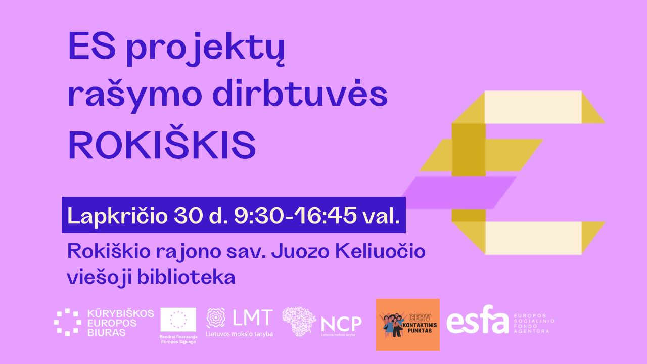 ES projektų rašymo dirbtuvės | ROKIŠKIS
